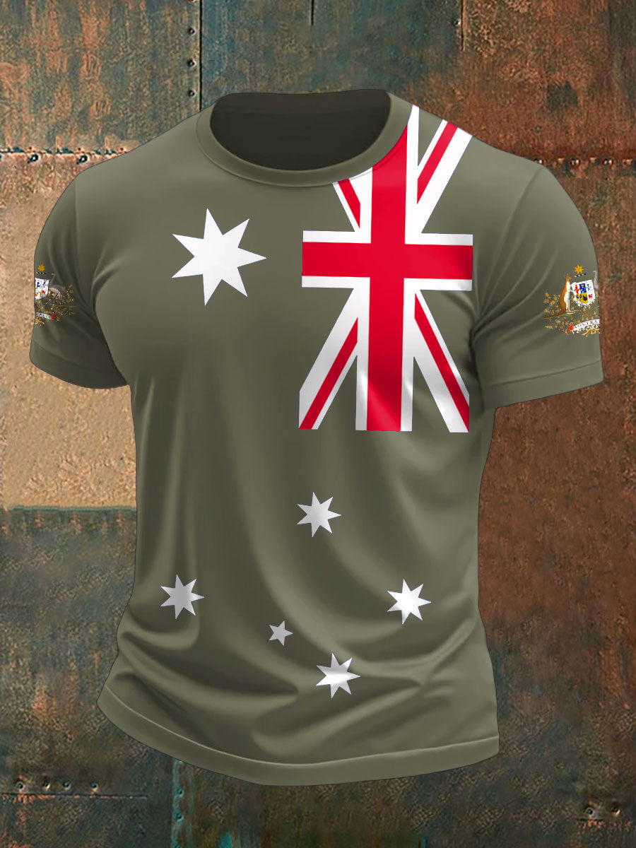 Men's Australia Patriotic Printed T-shirt