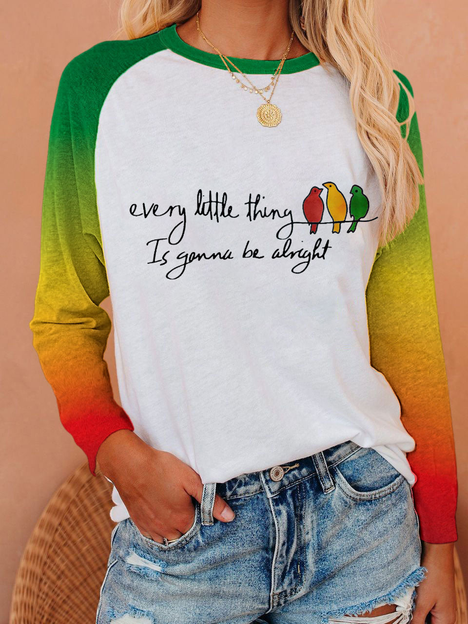 Women's reggae long-sleeve T-shirt