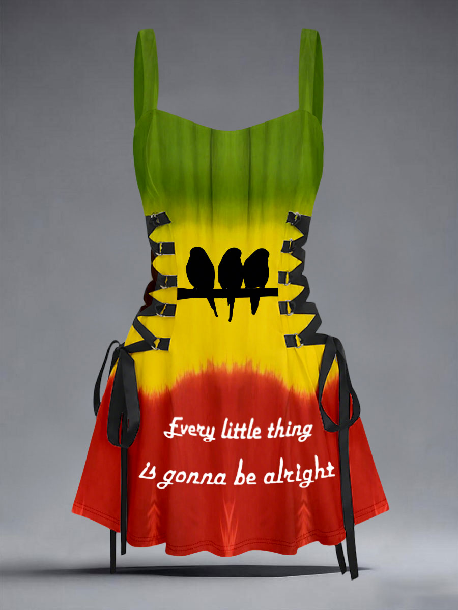 Women's Three Little Birds Reggae Dress