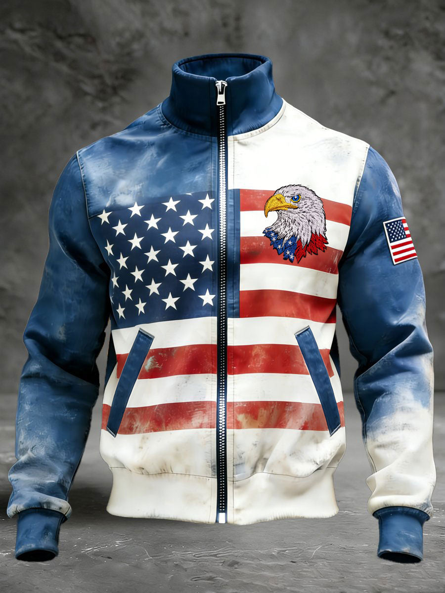 Men's American Flag Eagle Jackets