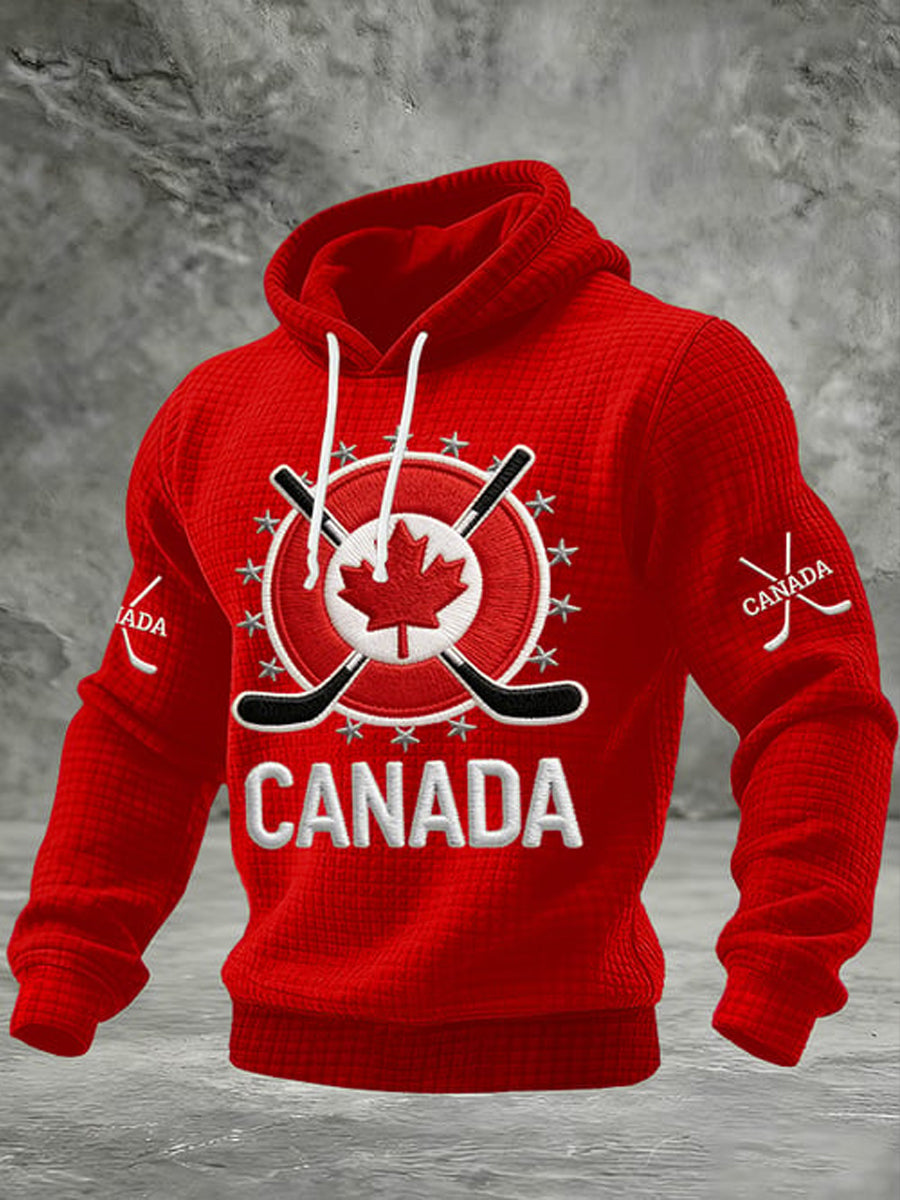 Men's Canadian Hockey Print Sweatshirt