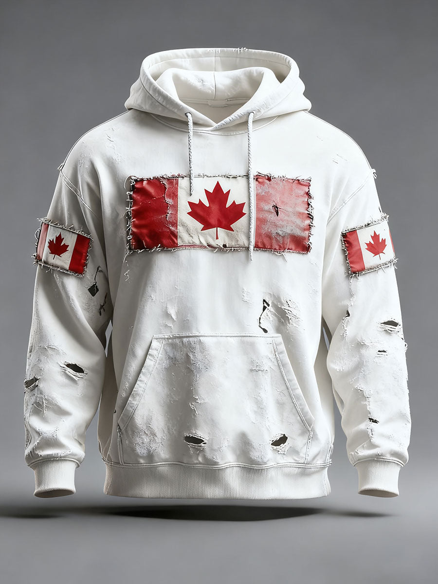 Men's Canada Print Casual Hoodie