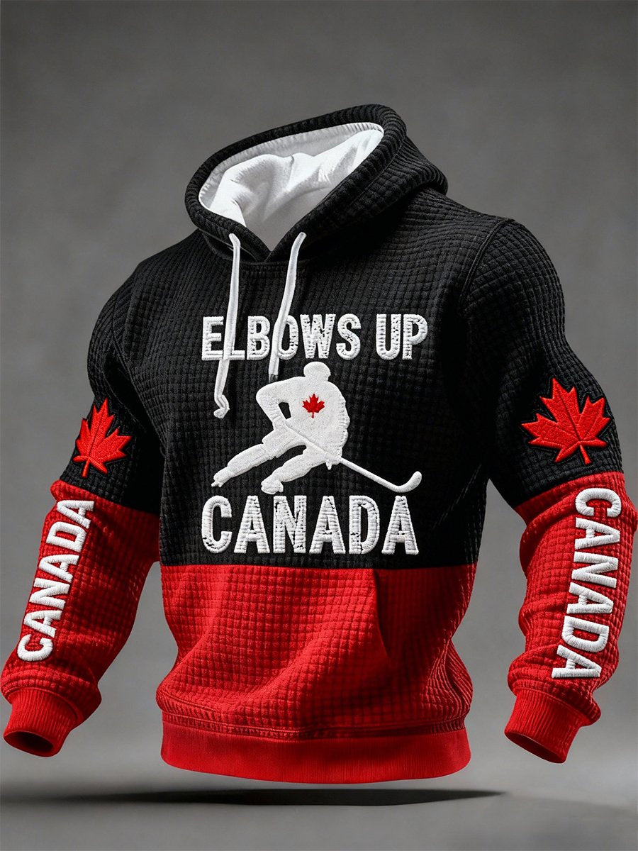 Men's Retro Canadian Hockey Hoodie