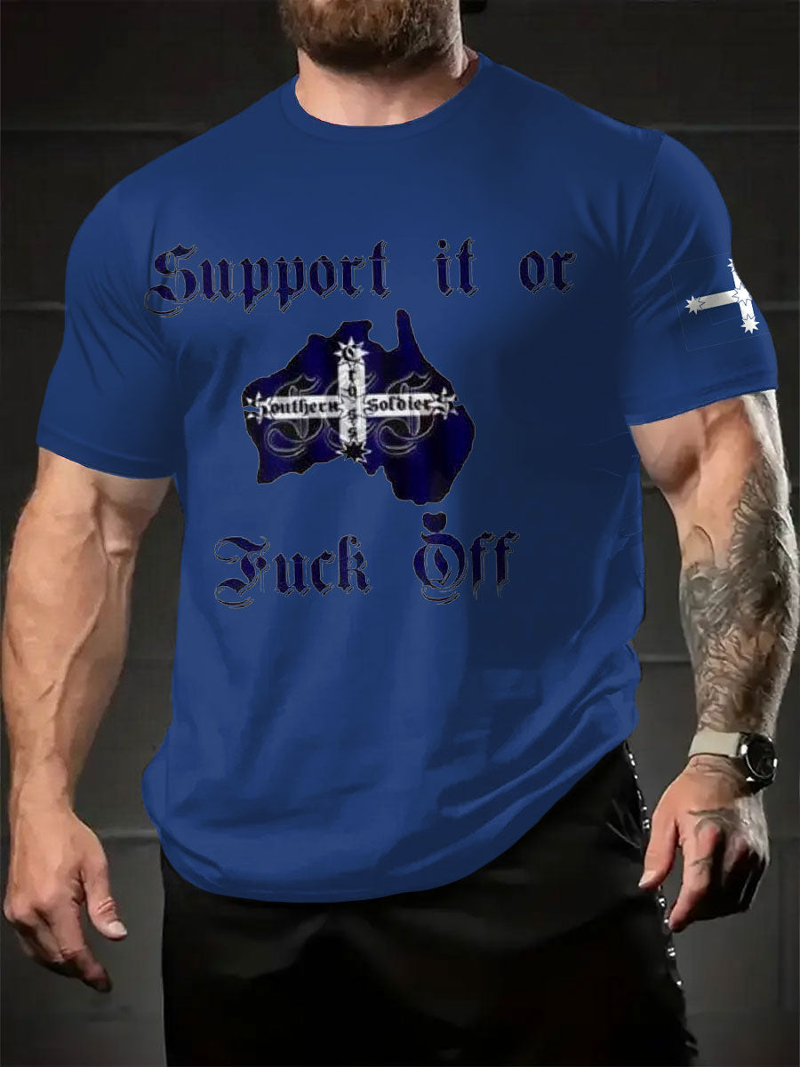 Men's AU Flag Proud Printed T-shirt