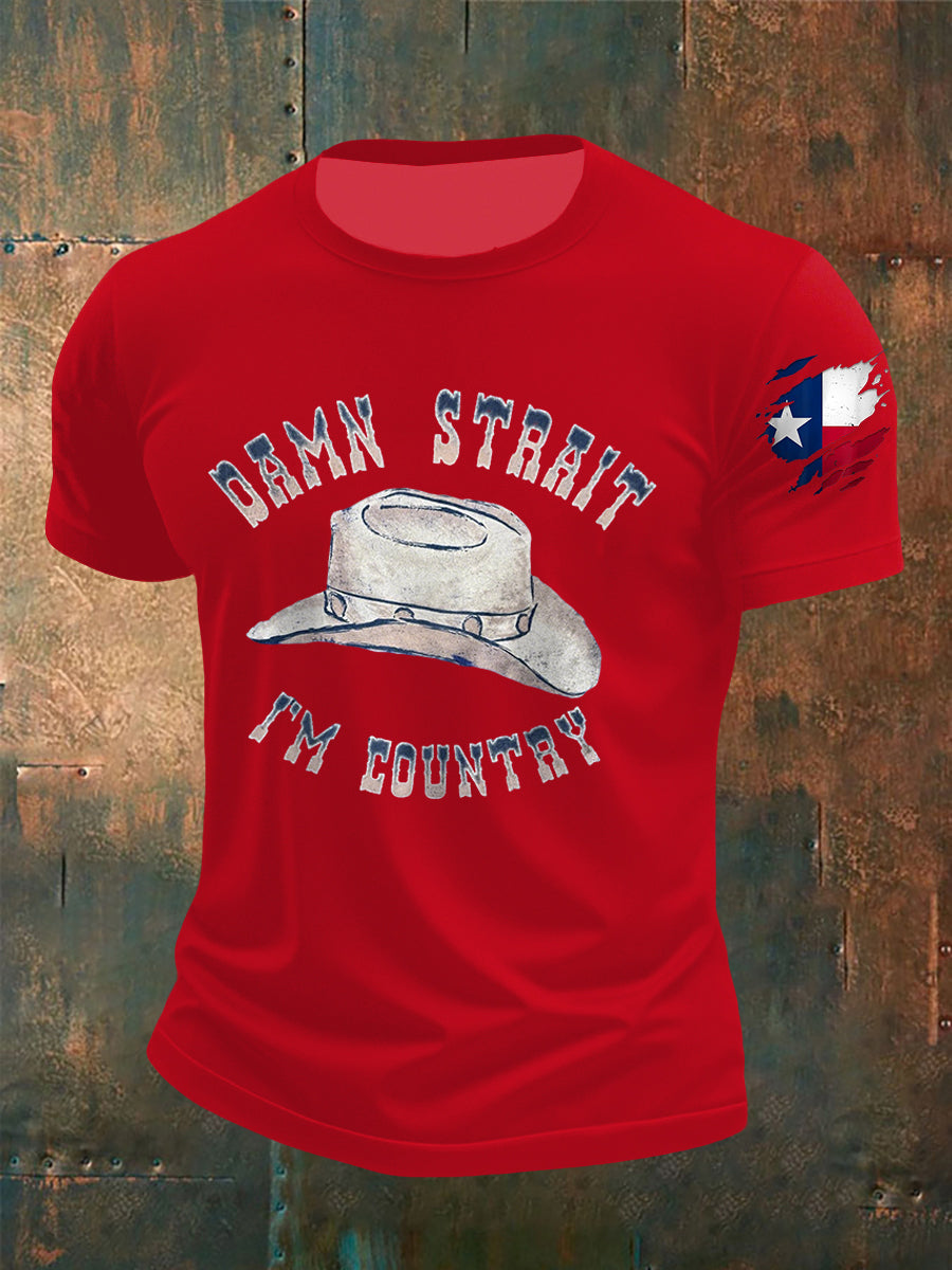 Men's Damn Strait Country Music Fan T-shirt