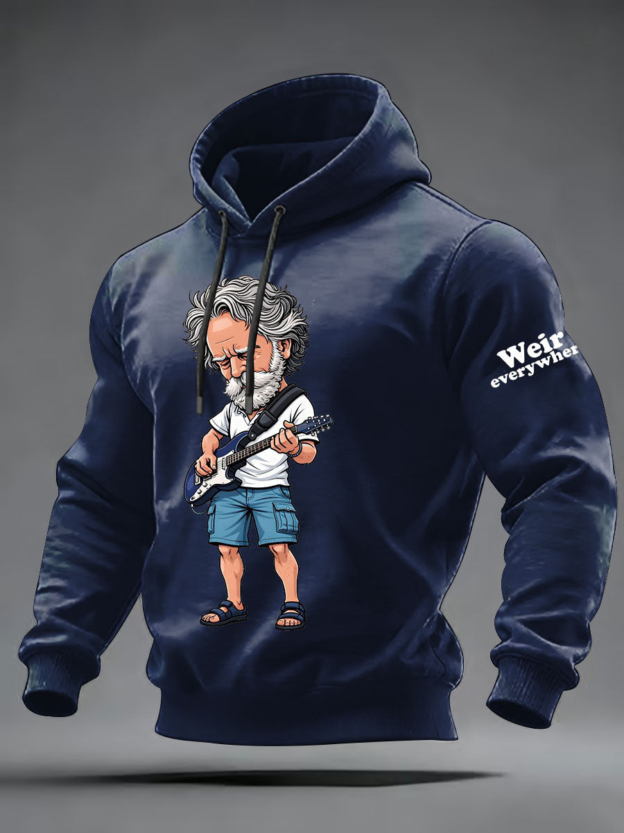 Men's RIP Bob Weir Weir Everywhere Oversized Drop-Shoulder Hoodie