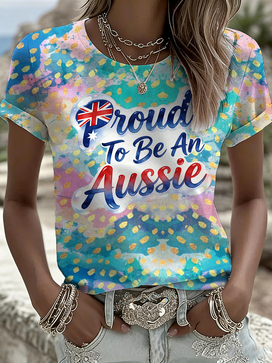 Women's Australian Style Printed T-Shirt