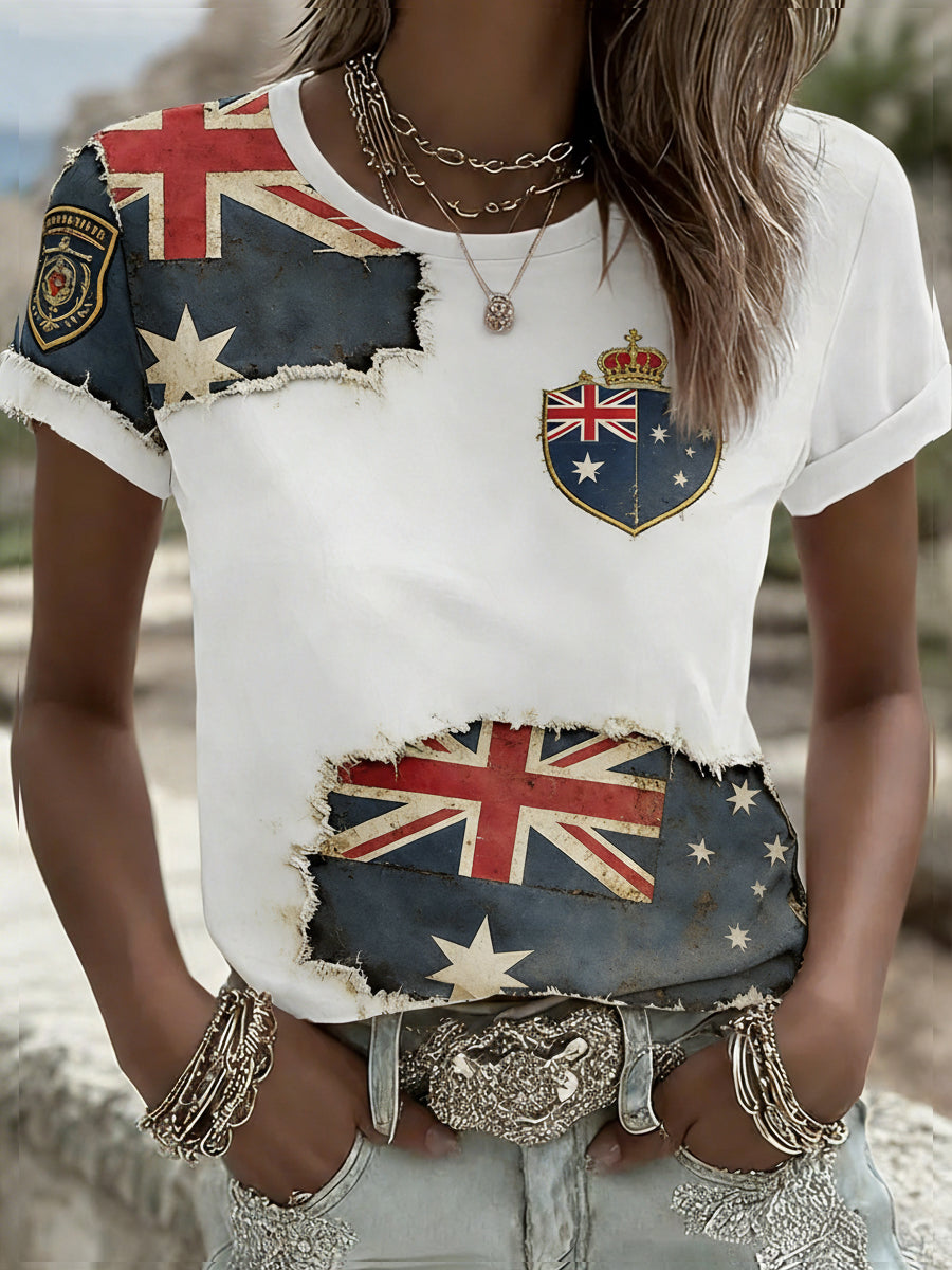 Women's Vintage Australian Holiday Casual Comfortable T-shirt