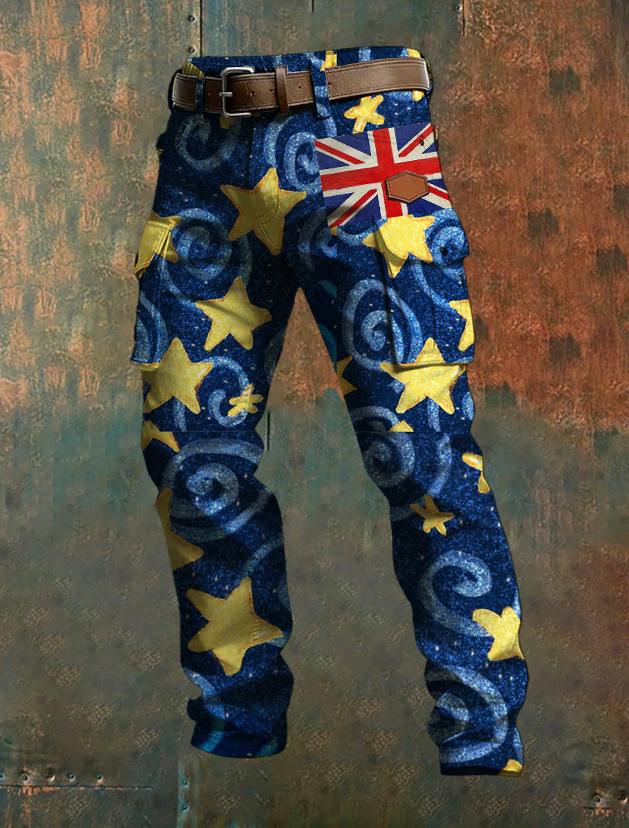 Men's Australian-Style Printed Trousers