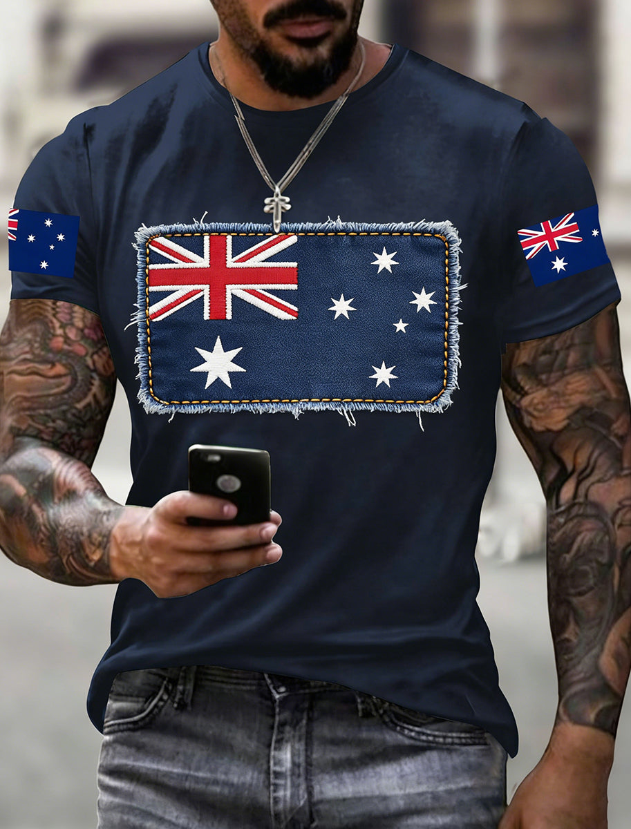 Men's Retro Australian Holiday Casual Fashion T-shirt