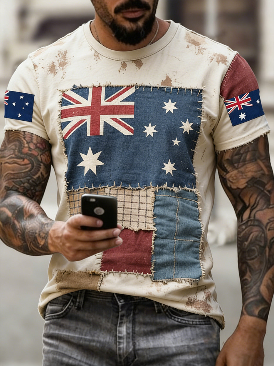 Men's Retro Australian Holiday Casual Fashion T-shirt