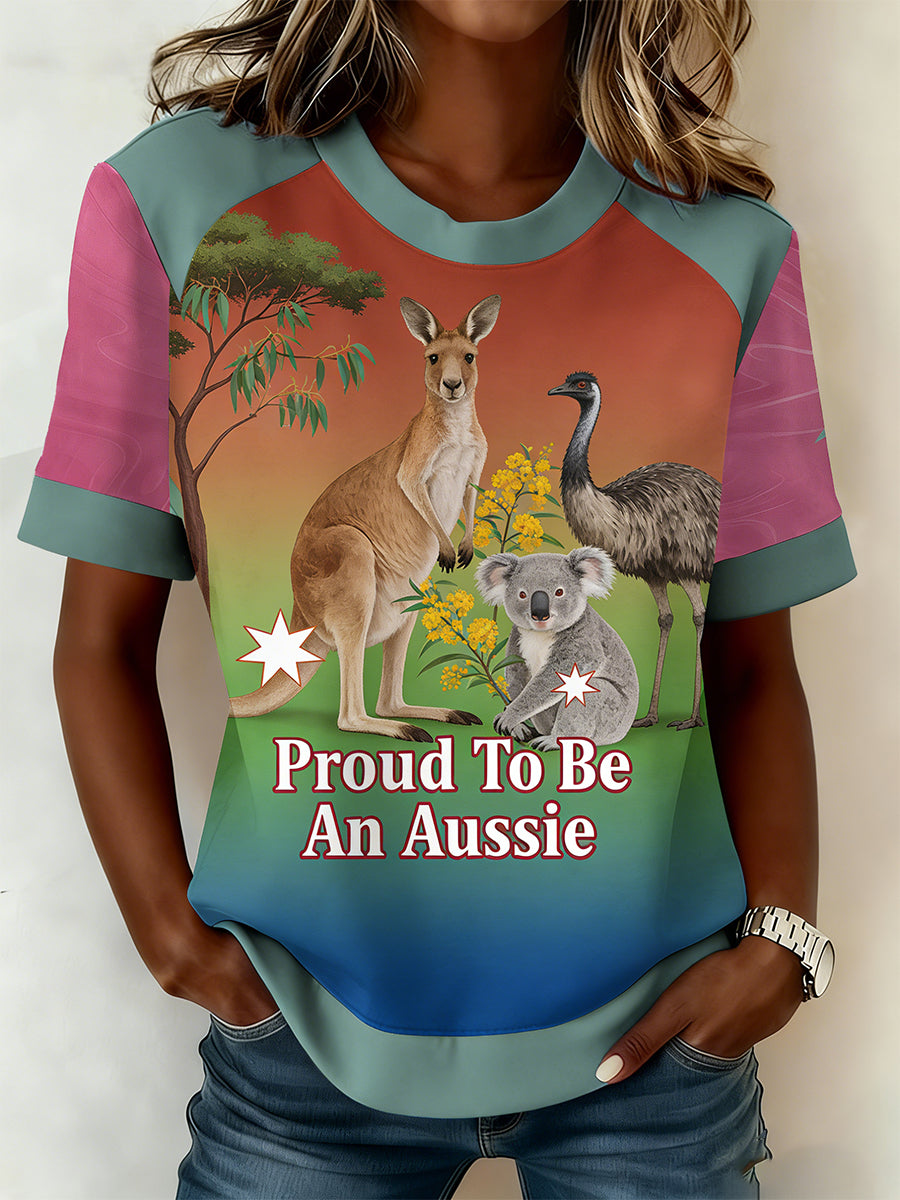 Women's Australian Day Print T-Shirt