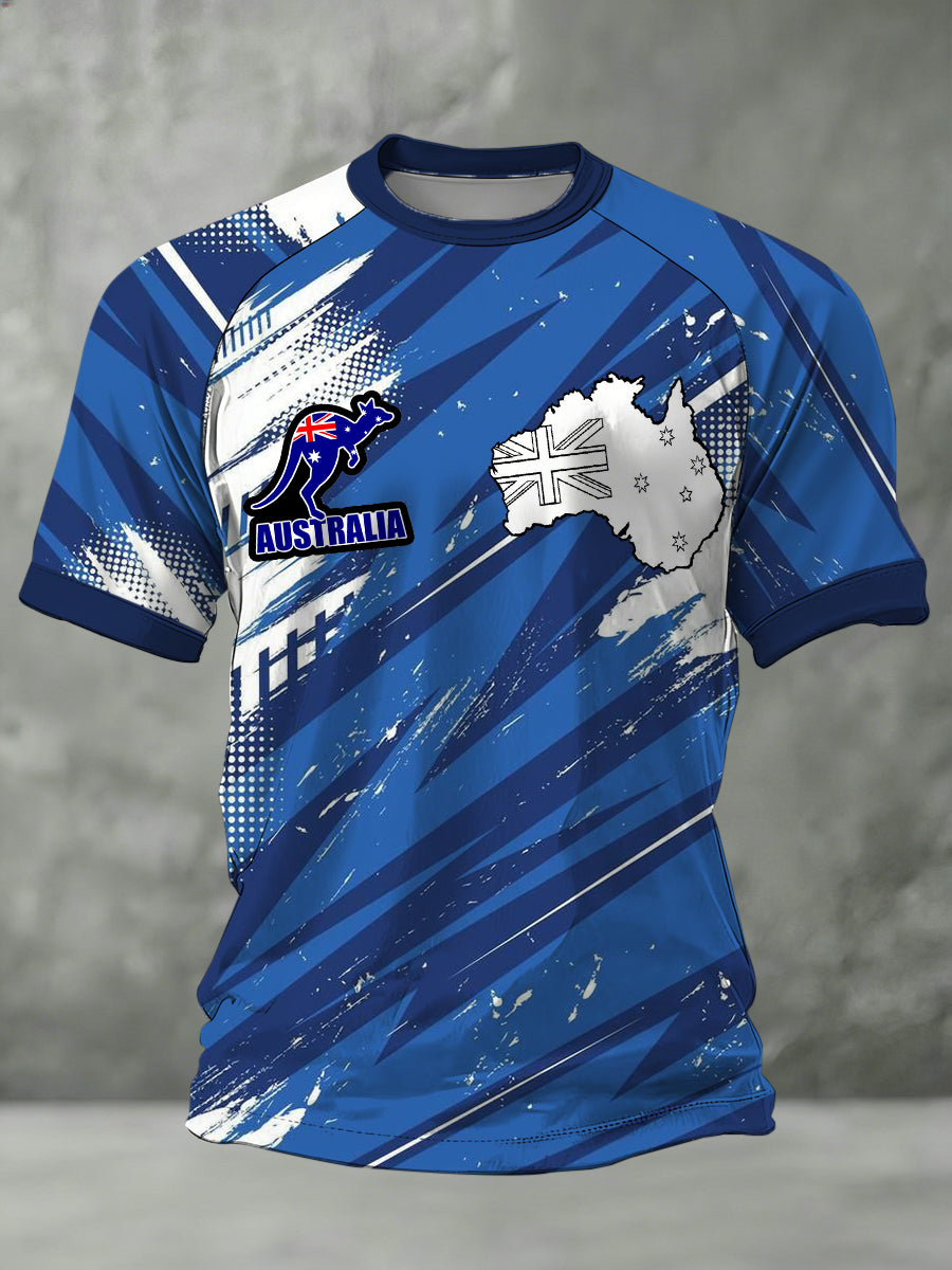 Men's T-Shirt With Australian-Themed Print