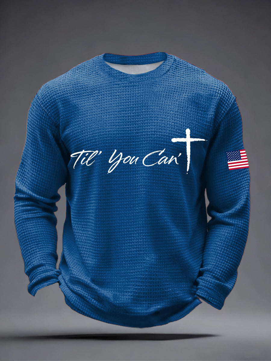 Men's 'Til You Can't Print Waffle Long-Sleeve T-Shirt