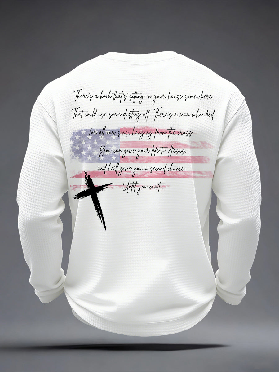 Men's 'Til You Can't Print Waffle Long-Sleeve T-Shirt