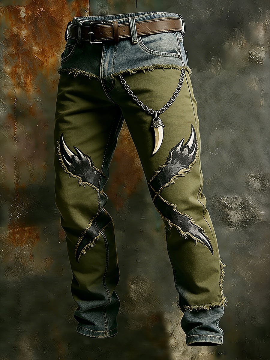 Men's Retro Business Style Casual Work Trousers