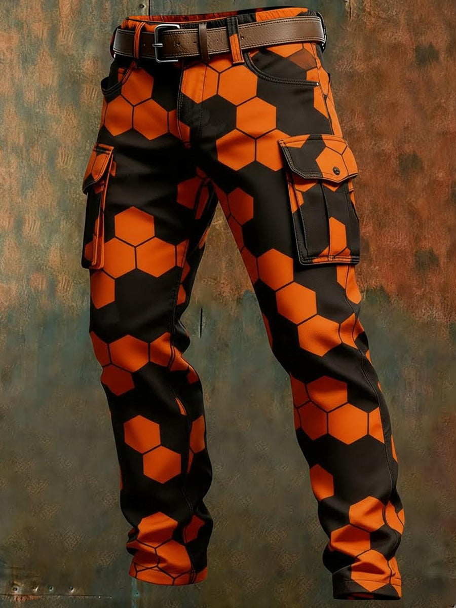 Men's Retro Business Style Casual Work Trousers
