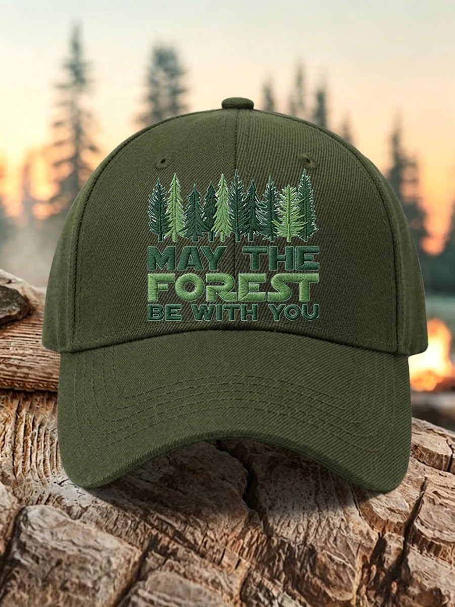 Unisex Resort May The Forest Be With You Print Cap