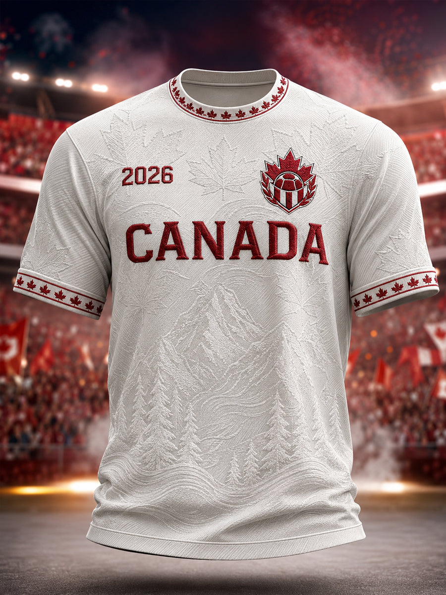 Men's Gift For Football Fans Print Casual Short Sleeve T-Shirt