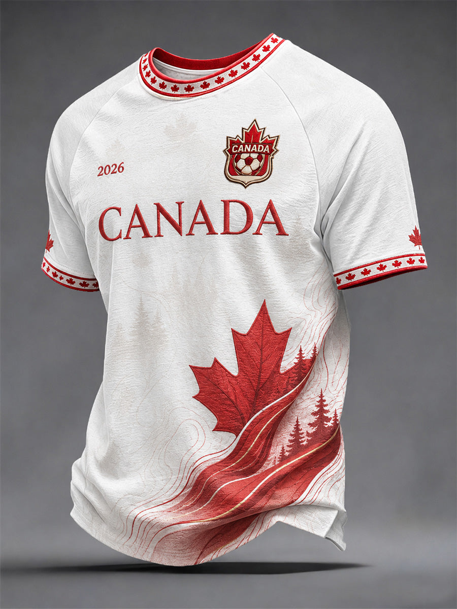 Men's Gift For Football Fans Print Casual Tee
