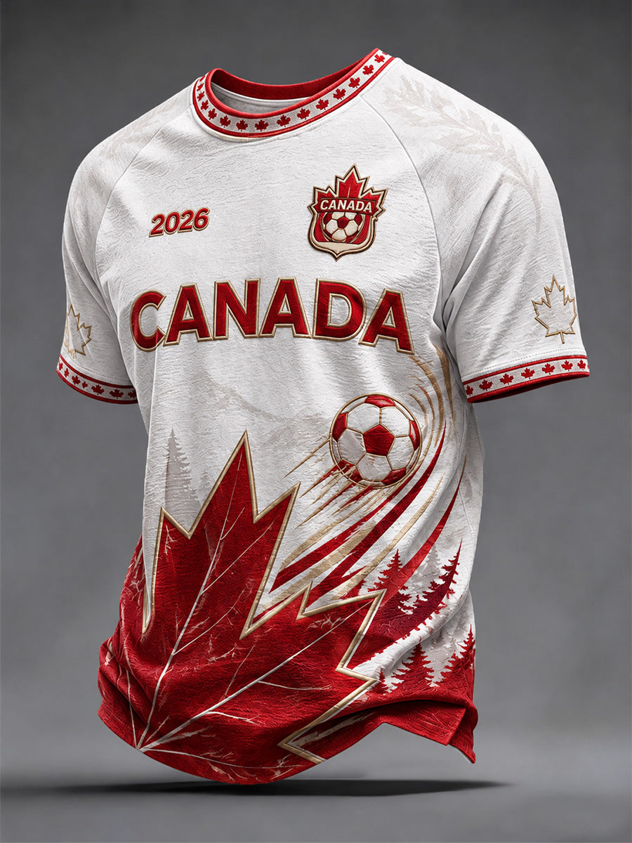 Men's Gift For Football Fans Print Casual Tee