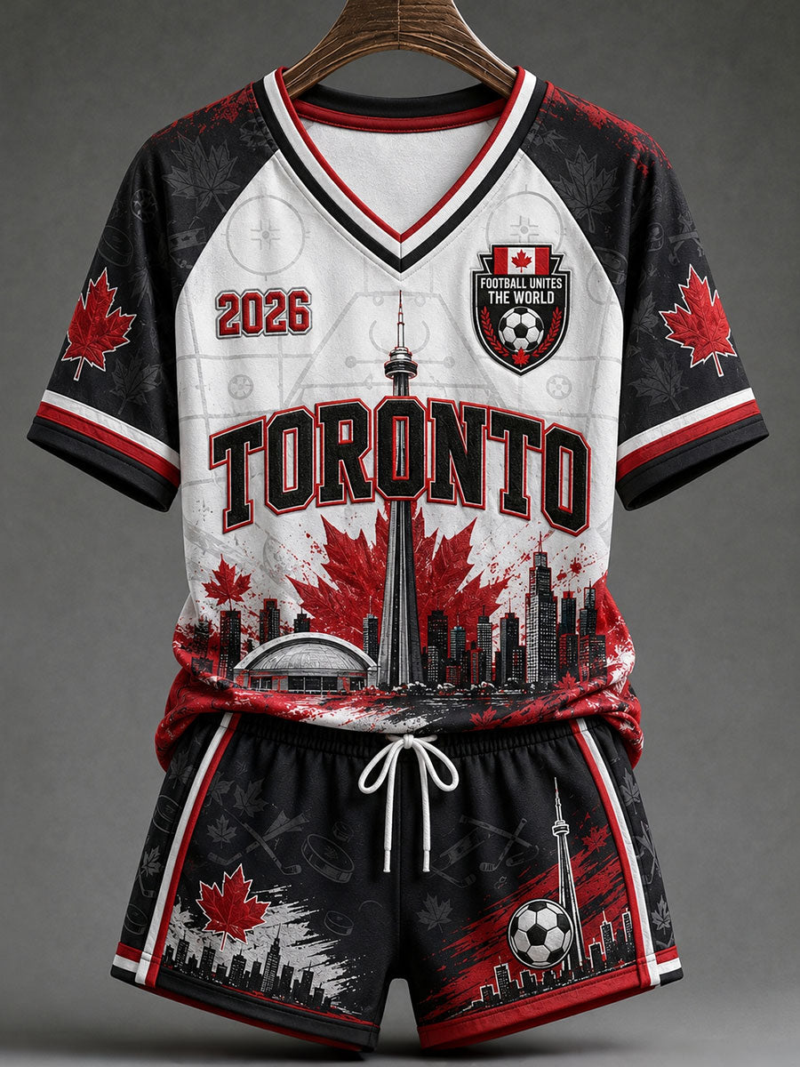 Women's 2026 Canada Soccer V-Neck T-Shirts