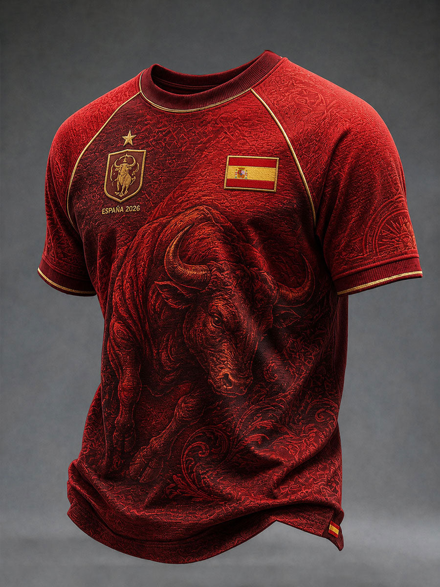 Men's ESPAÑA Football Short Sleeve T-shirt