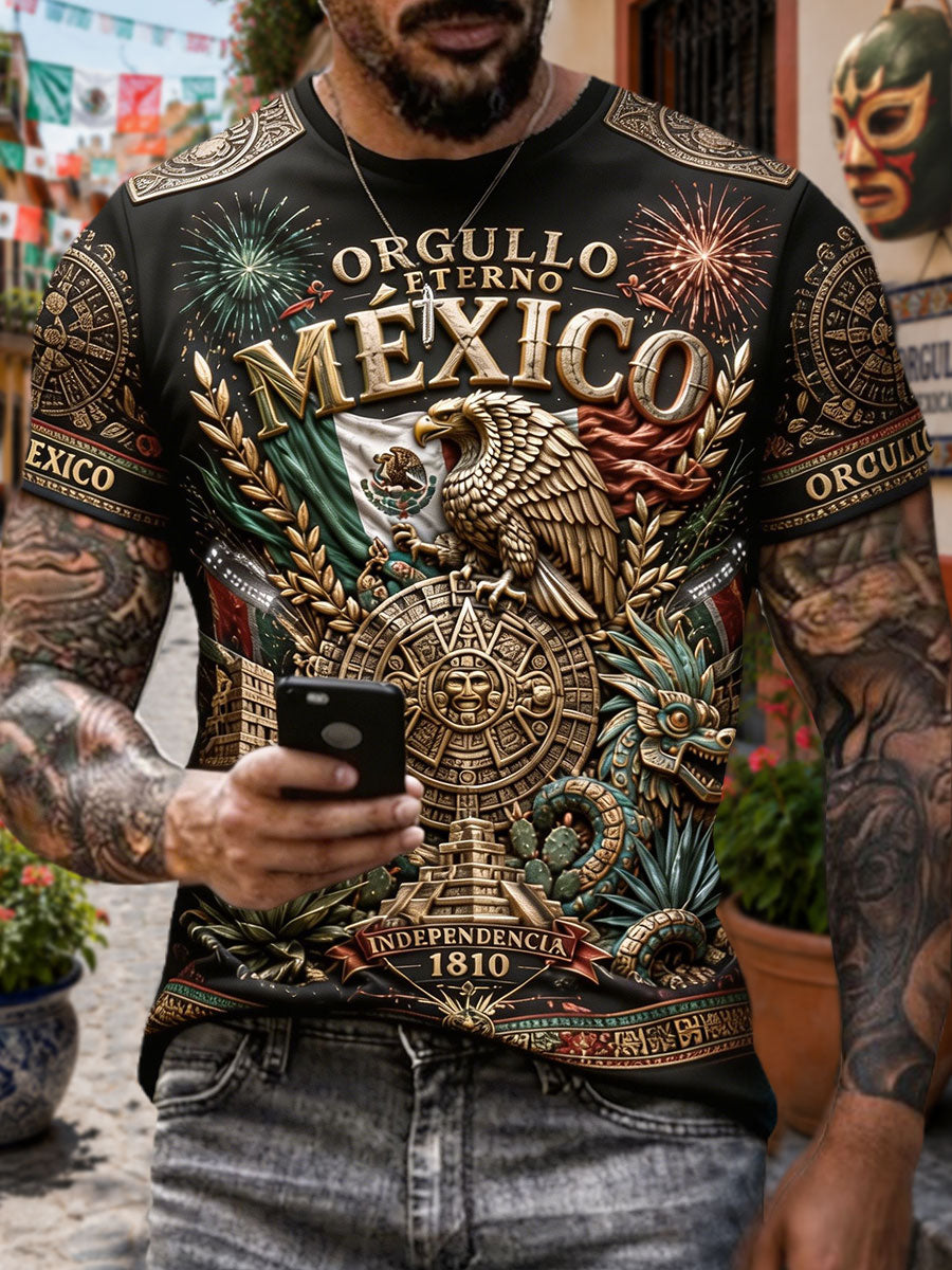 Men's Mexico Art Printed T-shirt