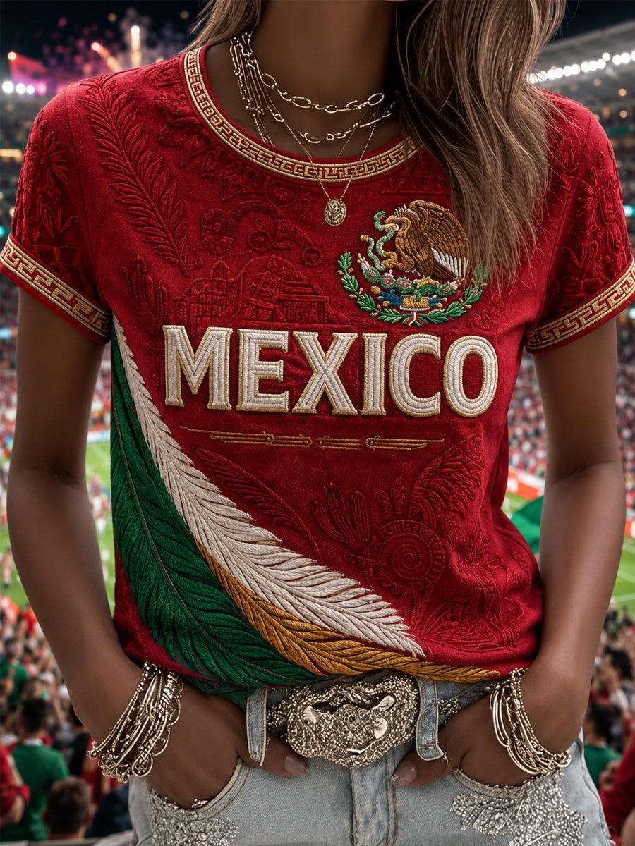 Women's Gift For Football Fans Print Casual Tee