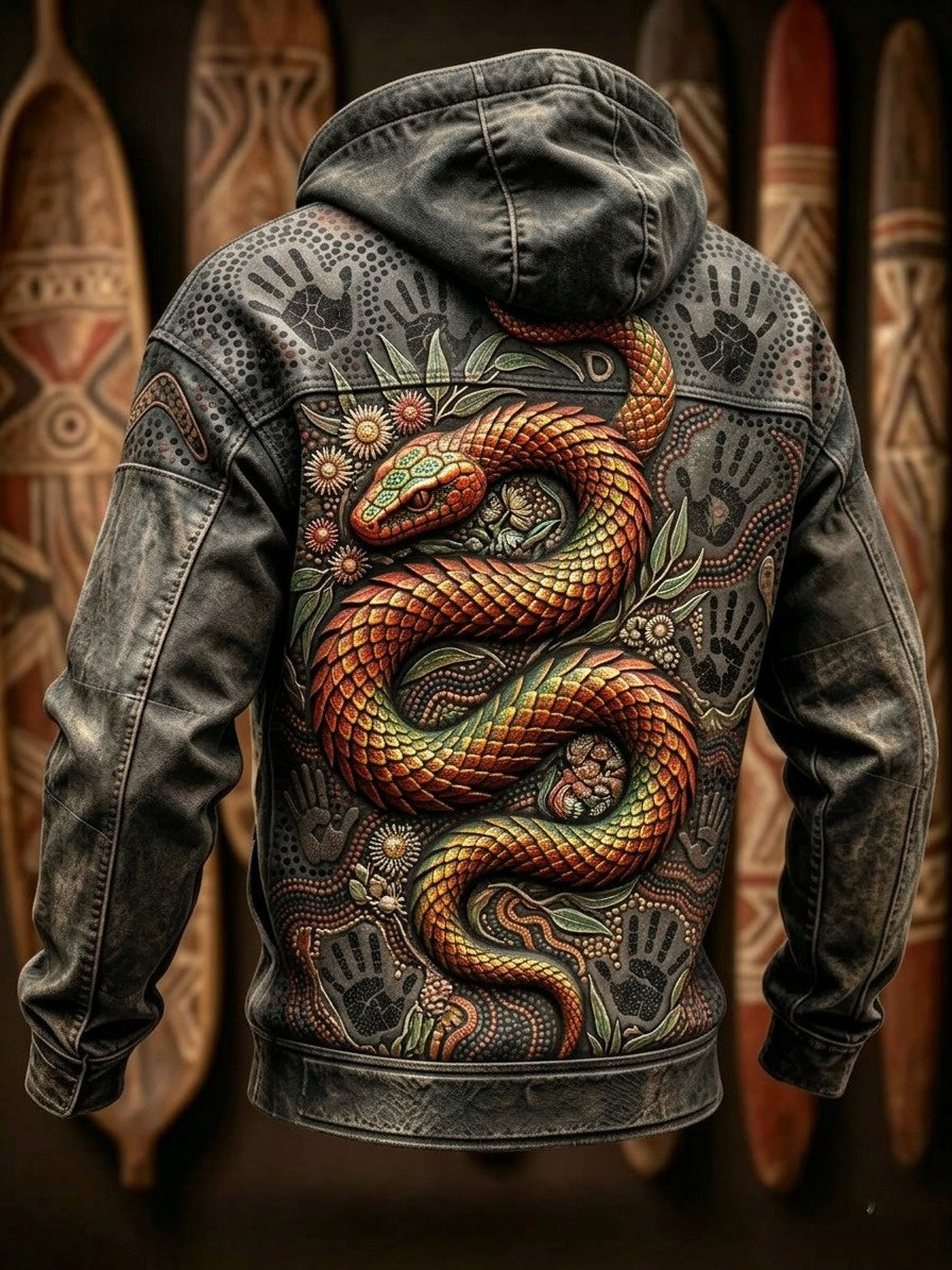 Men's Australia Naidoc Week Long-Sleeve Hooded Jacket