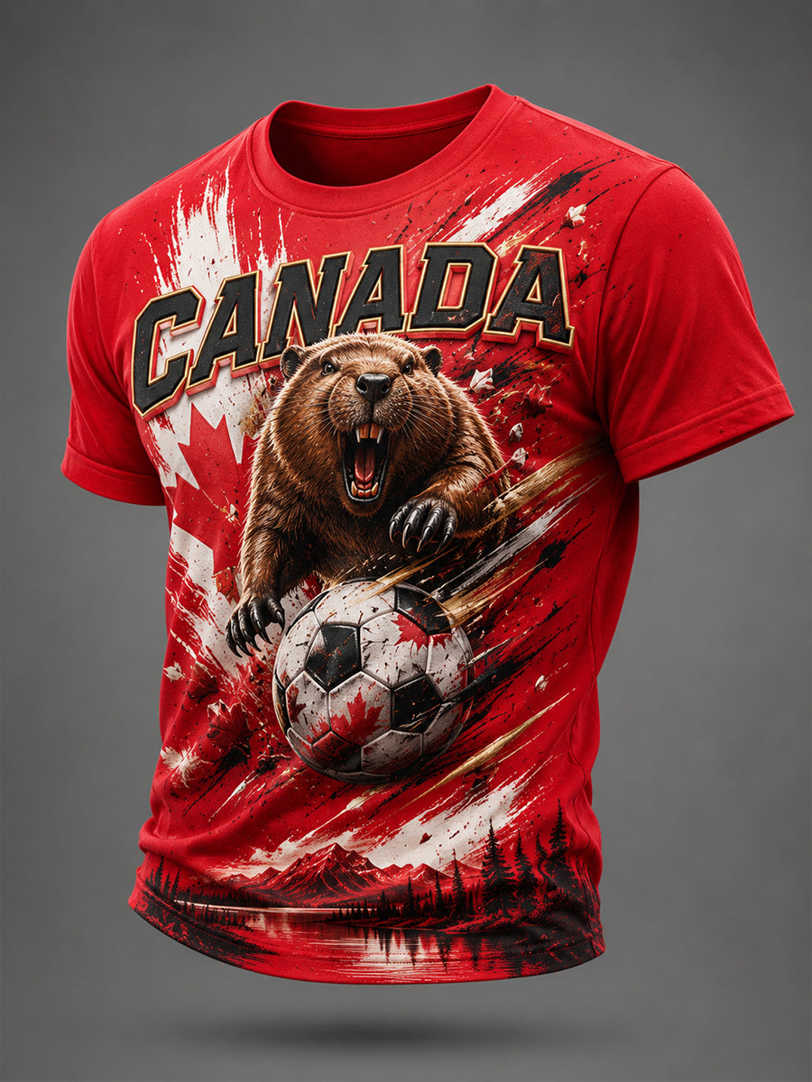 Men's Canada Football Short Sleeve T-Shirt