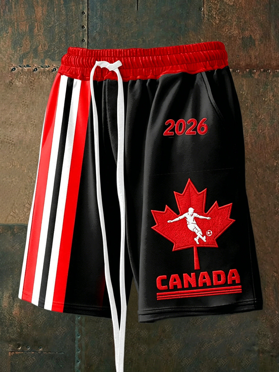 Men's Canada Soccer Drawstring Shorts