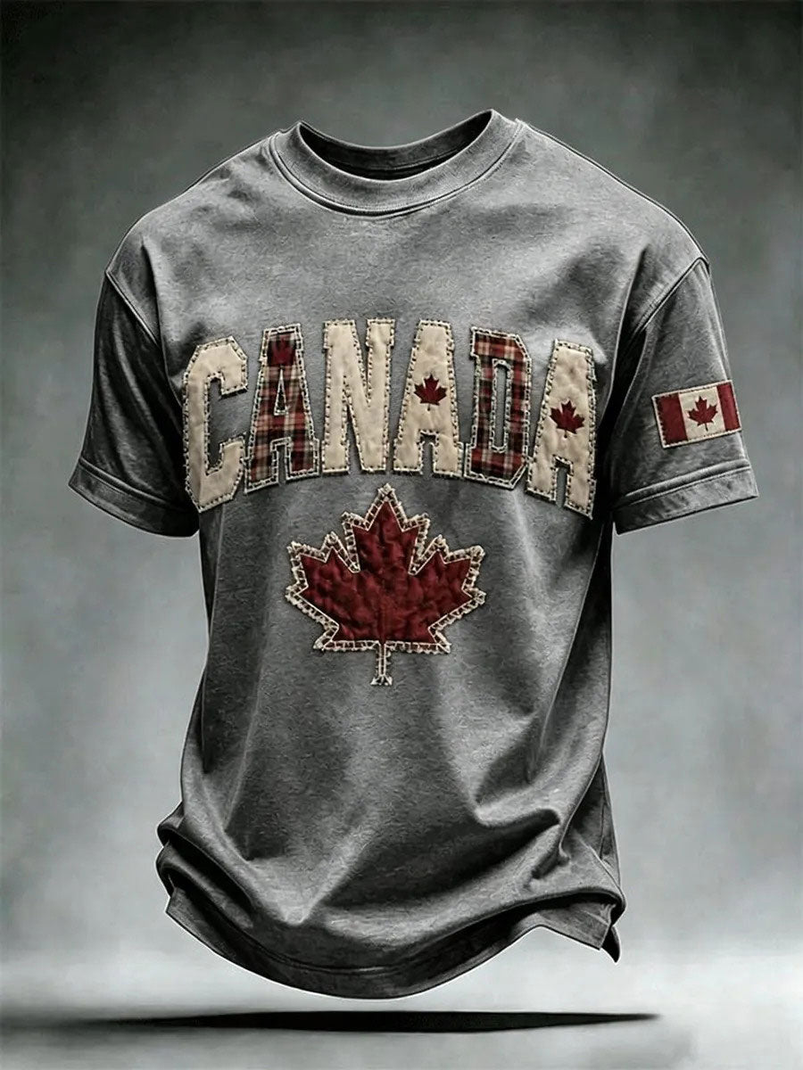 Men's Canada Print Casual T-shirt