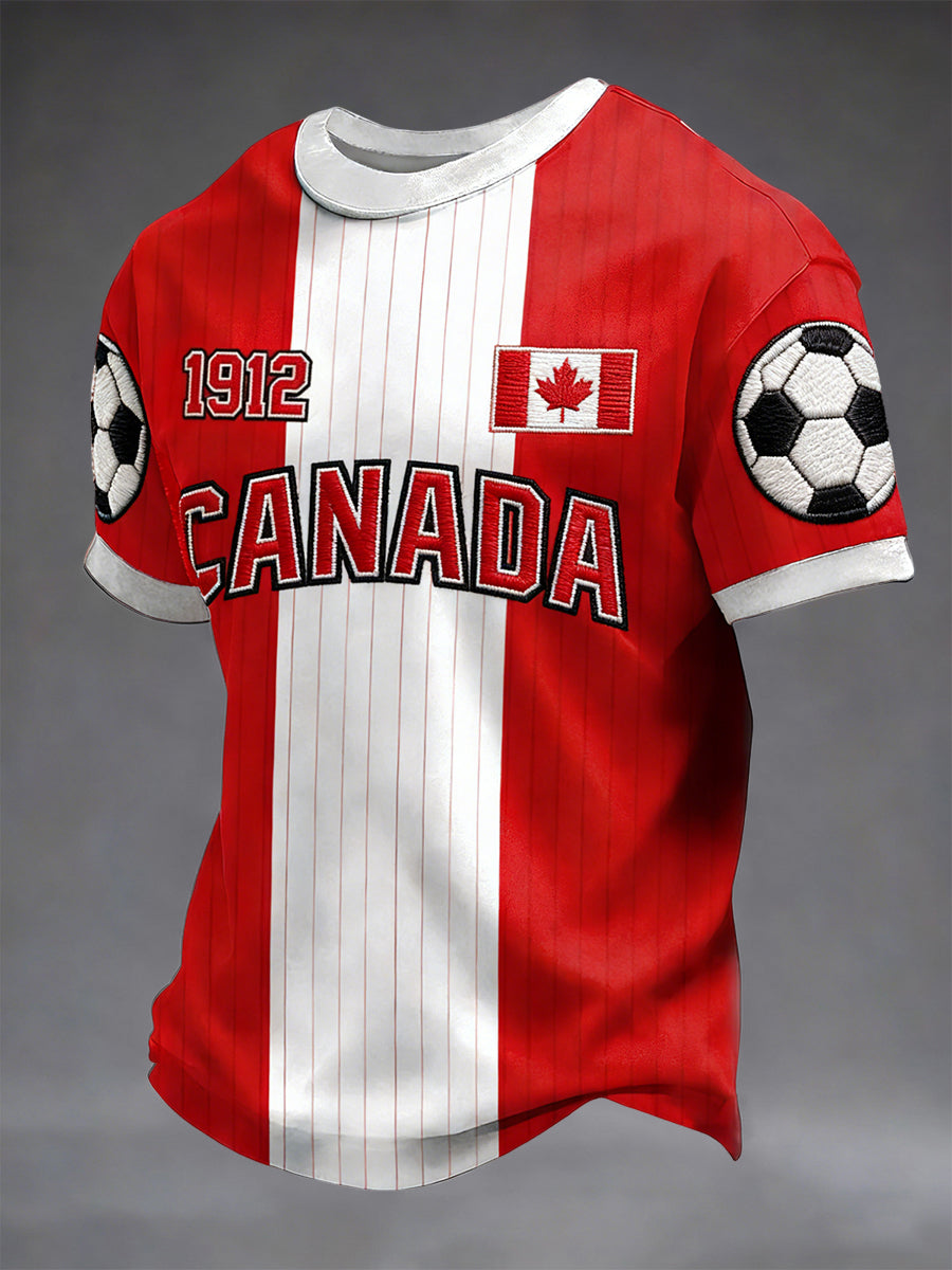 Retro Soccer Championship Casual T-Shirt