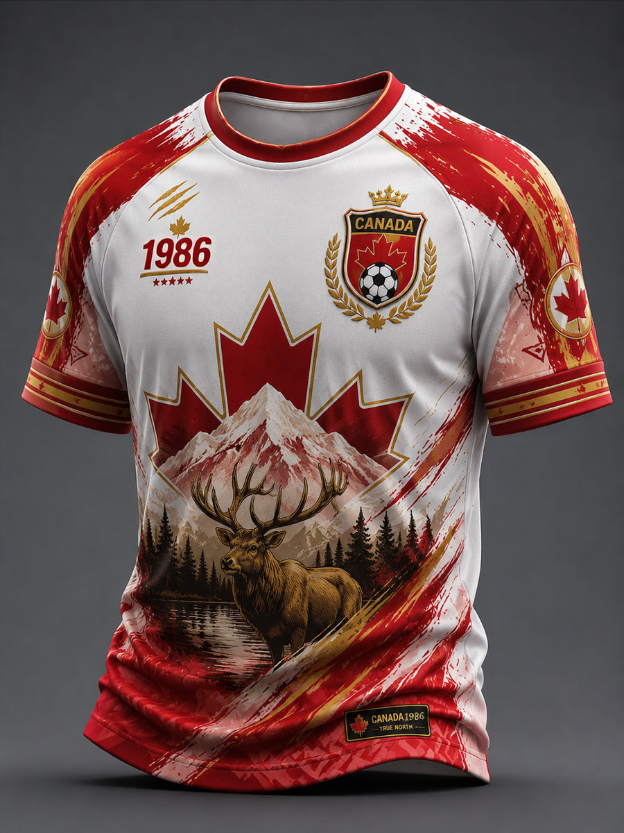 Retro 2026 Canada Soccer Maple Leaf Commemorative Jersey