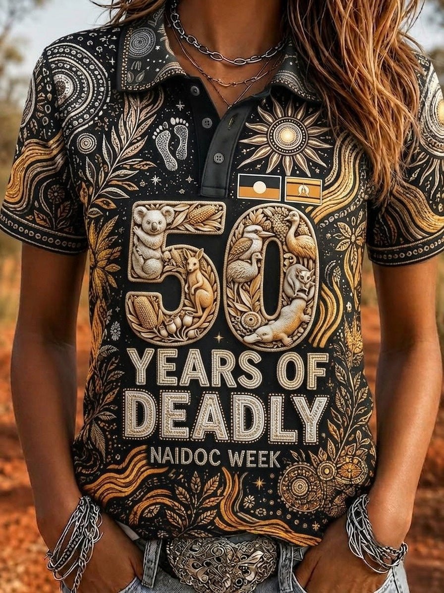 Women's Australia Naidoc Week Polo T-Shirt