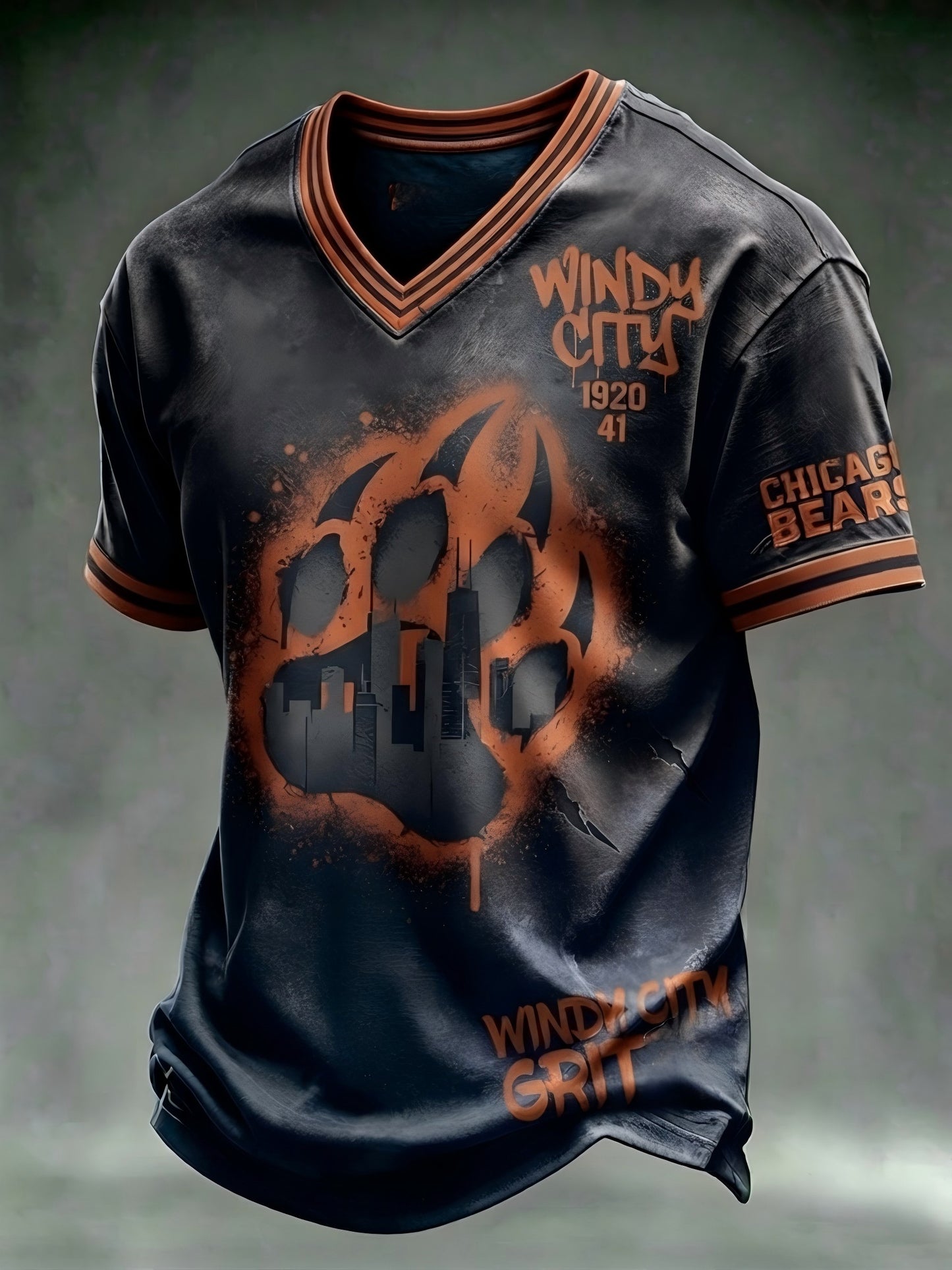 Men's Rugby Chicago Bears Printed Short-Sleeve T-Shirt
