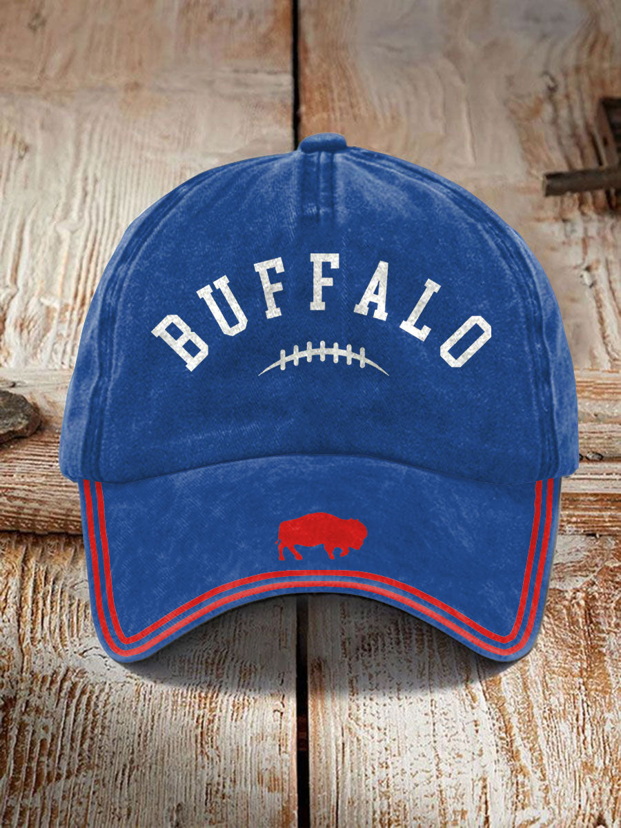 Unisex Football Lover Buffalo Printed Hat