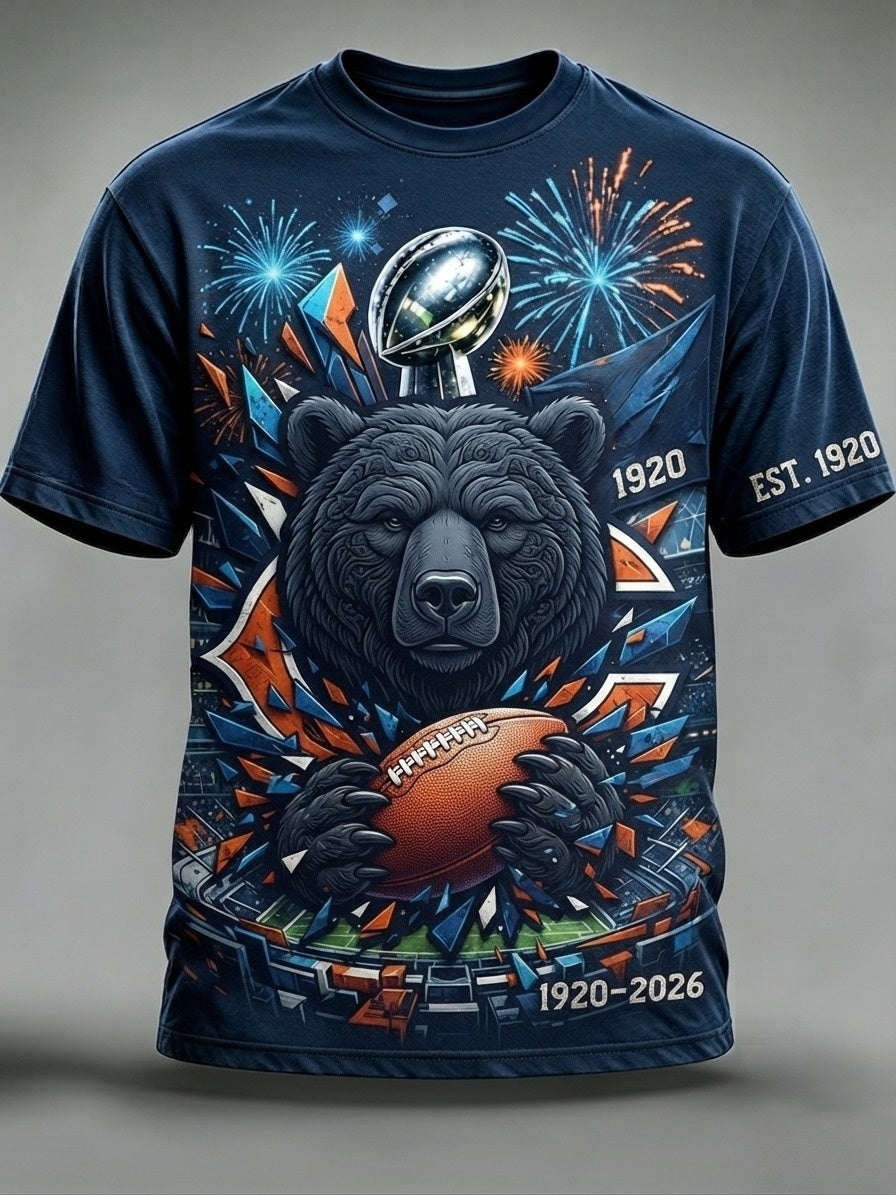 Men's Vintage Chicago Bears Football T-Shirt