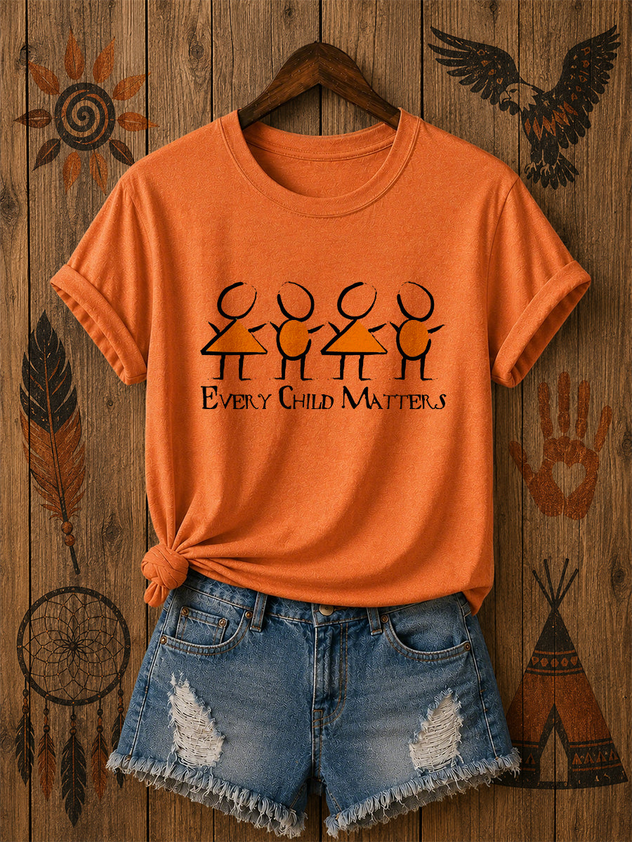 Women's Every Child Matters Printed Casual T-Shirt