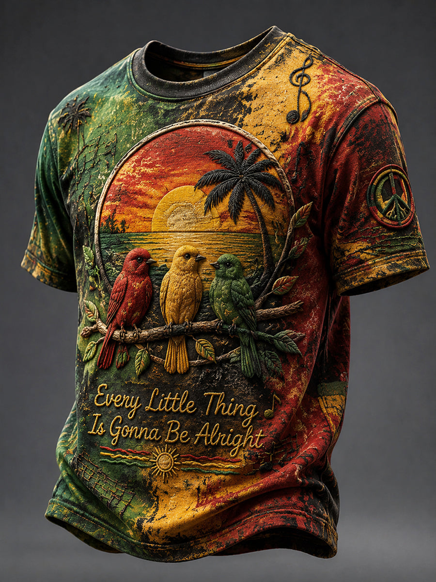 Classic Retro Reggae Art T-Shirt
