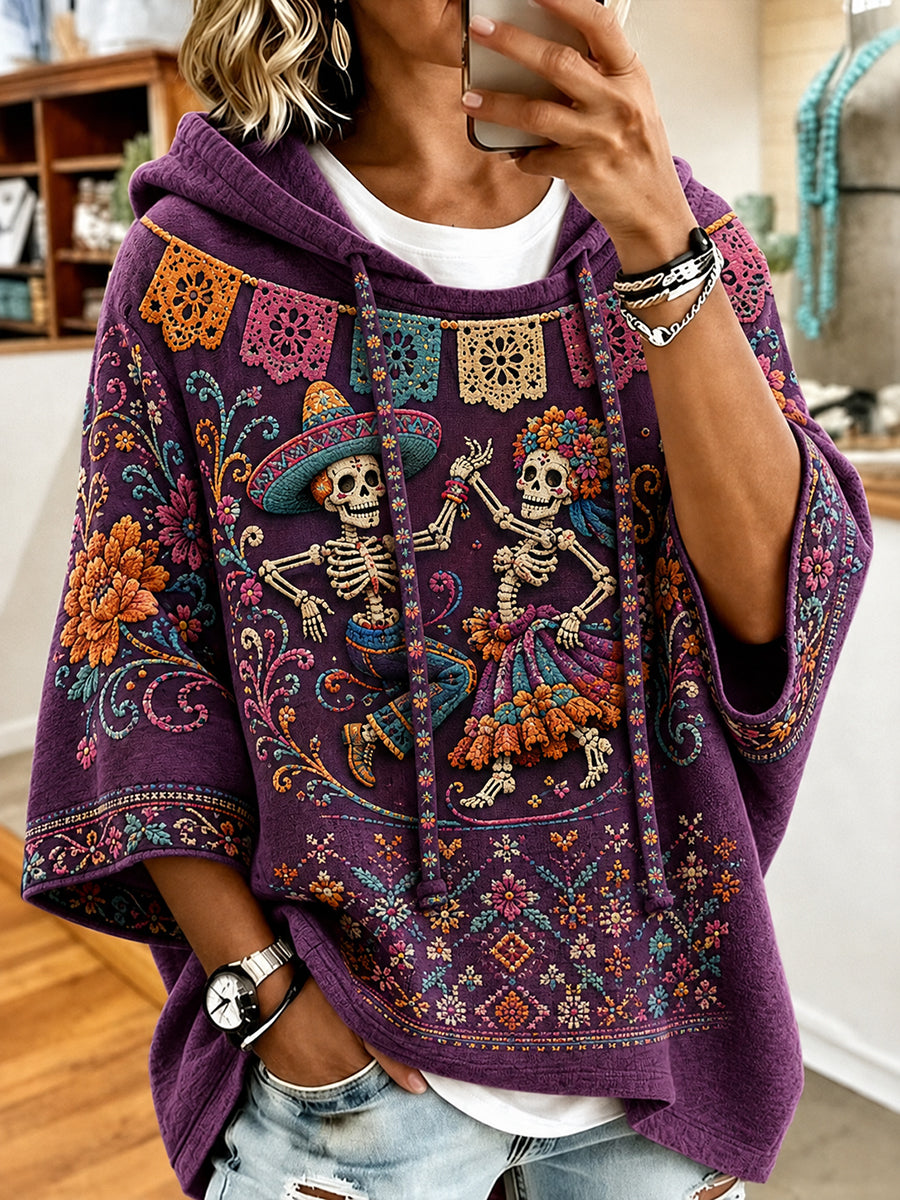 Women's Mexico's Day of the Dead Short-Sleeve Hoodie
