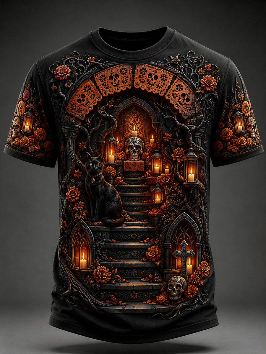 Men's Mexico's Day of the Dead Short Sleeves T-Shirt