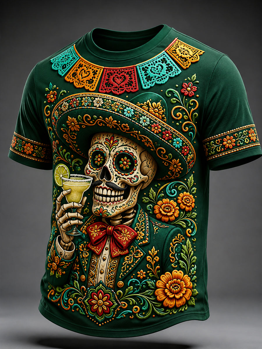 Men's Mexico's Day of the Dead Short Sleeves T-Shirt