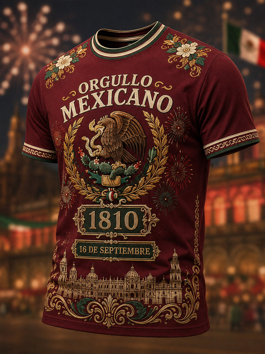 Men's Mexican Independence Day Short Sleeves T-Shirt