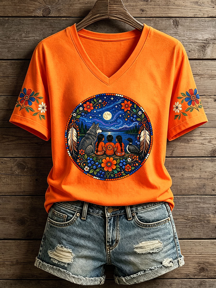 Women's Indigenous Art T-Shirt