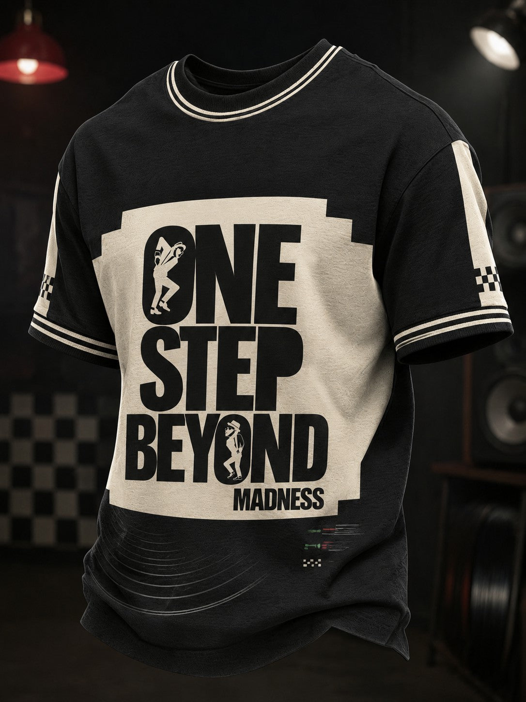 Men's Ska Revival Style Printed T-shirt