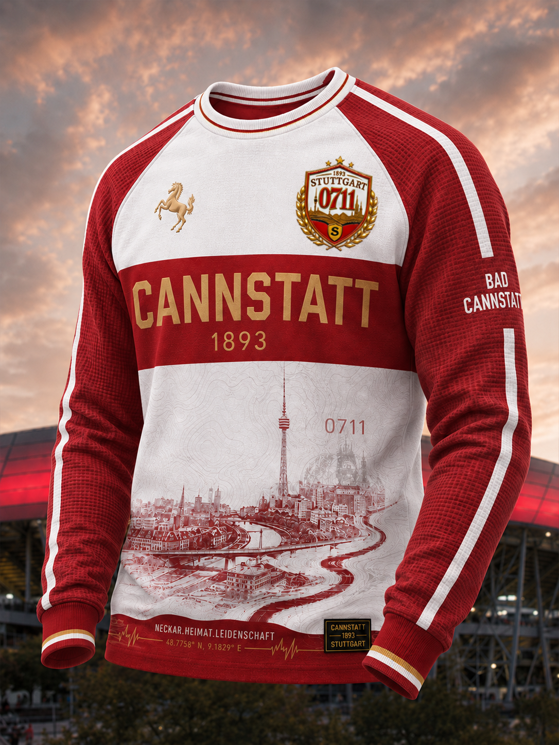 Men's VfB Stuttgart Long Sleeve T-Shirt