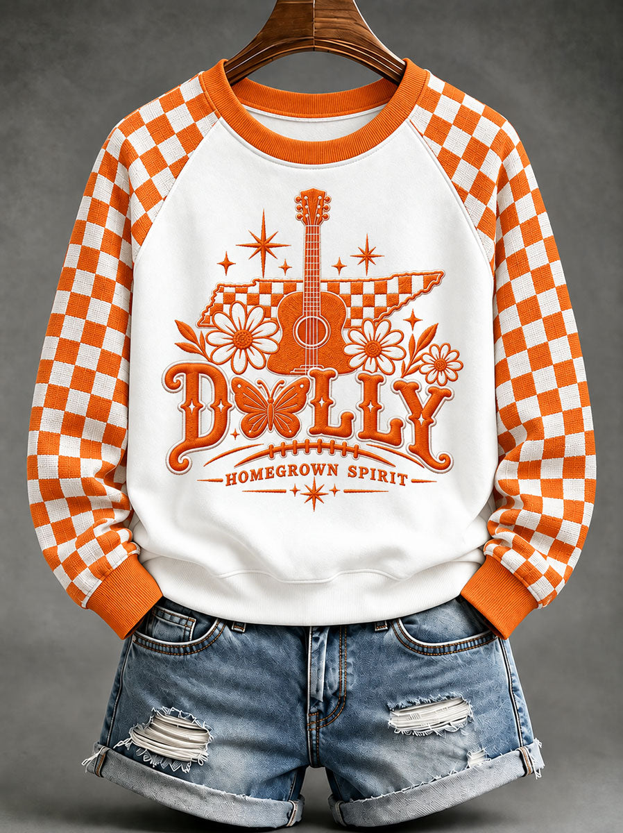 Women's Game Day Football Print Casual Sweatshirt