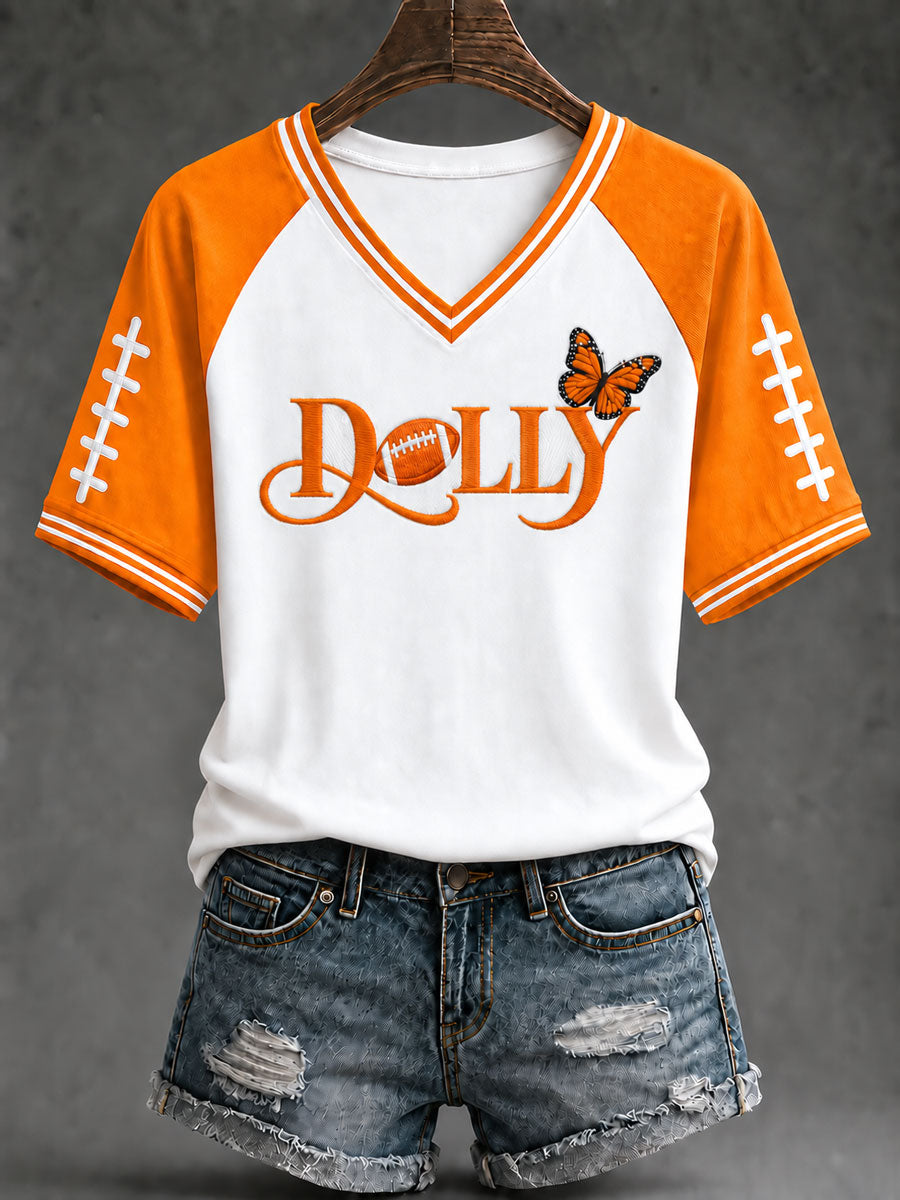Women's Game Day Football Printed Casual T-Shirt